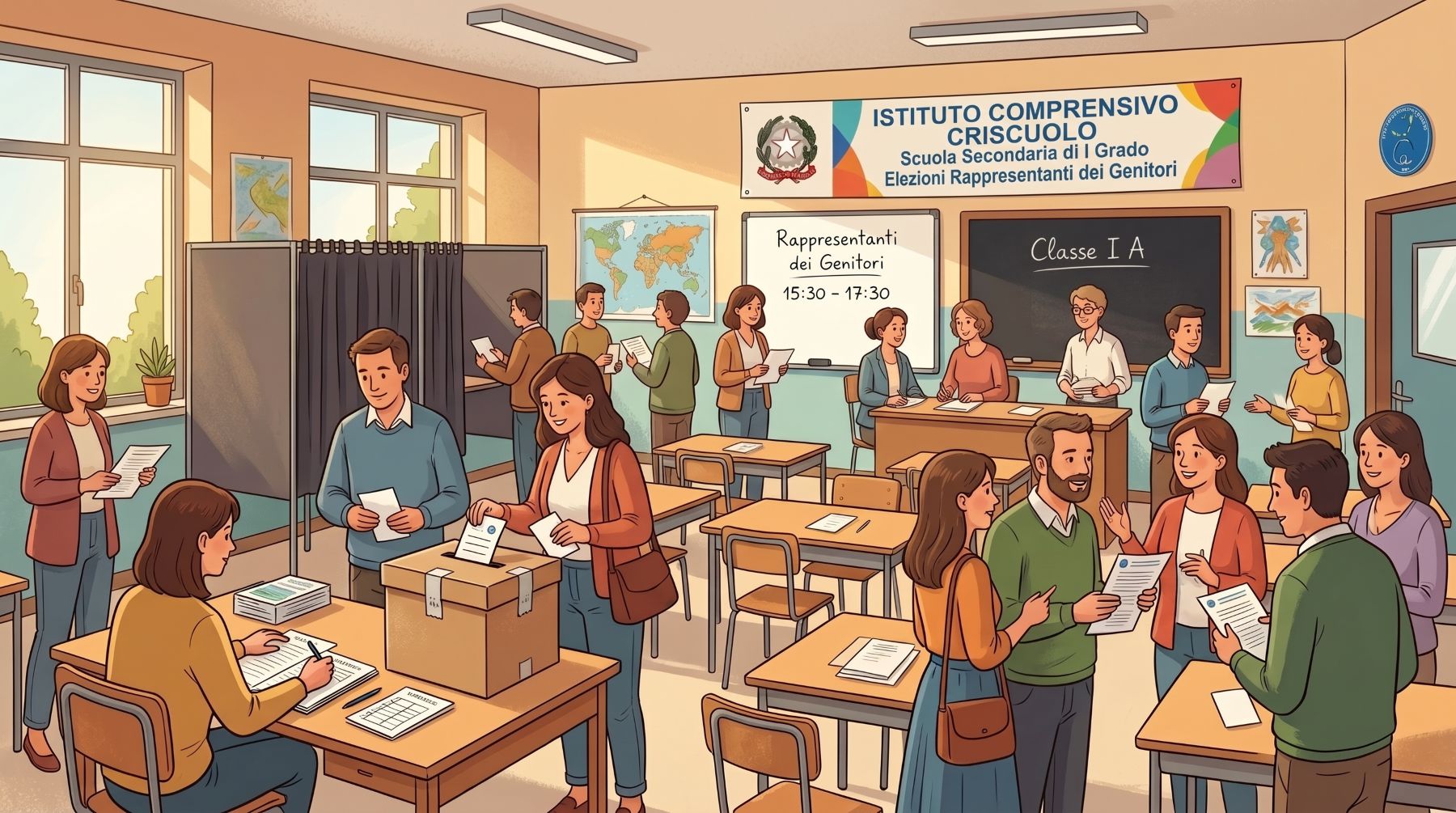 Giovedì 22 ottobre - Elezioni rappresentanti Genitori Consigli di Classe scuola sec. di I grado